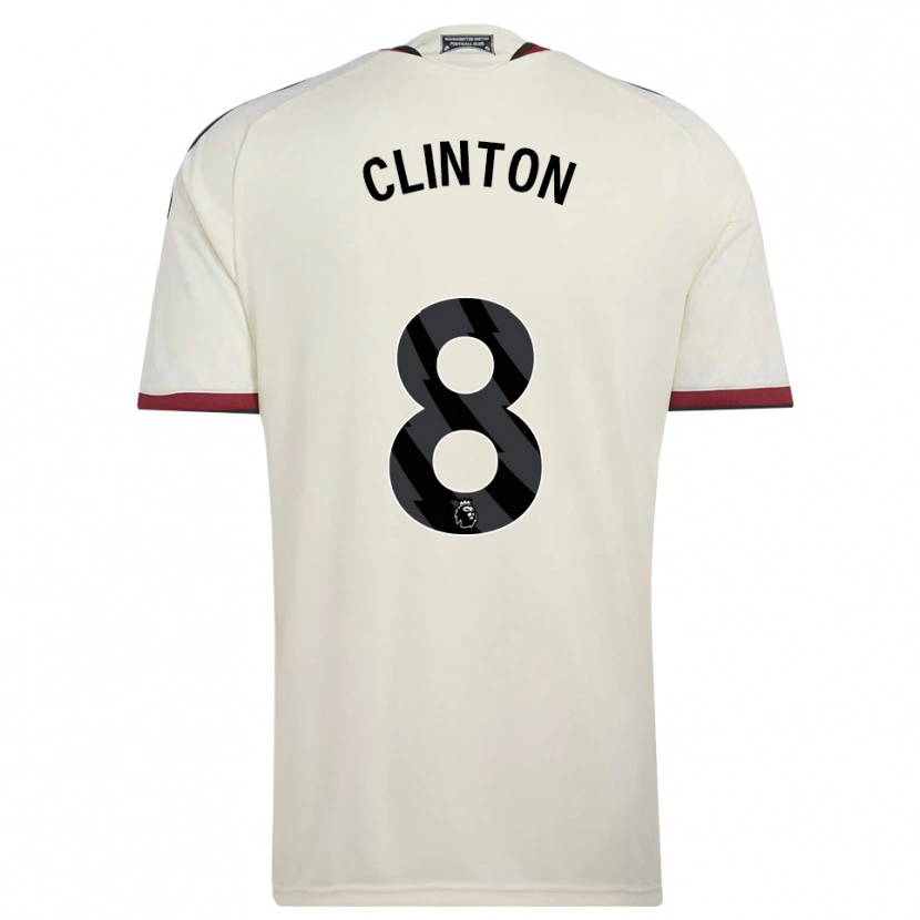 Danxen Homem Camisola Grace Clinton #8 Beige Preto Vermelho Terceiro 2026/27 Camisa