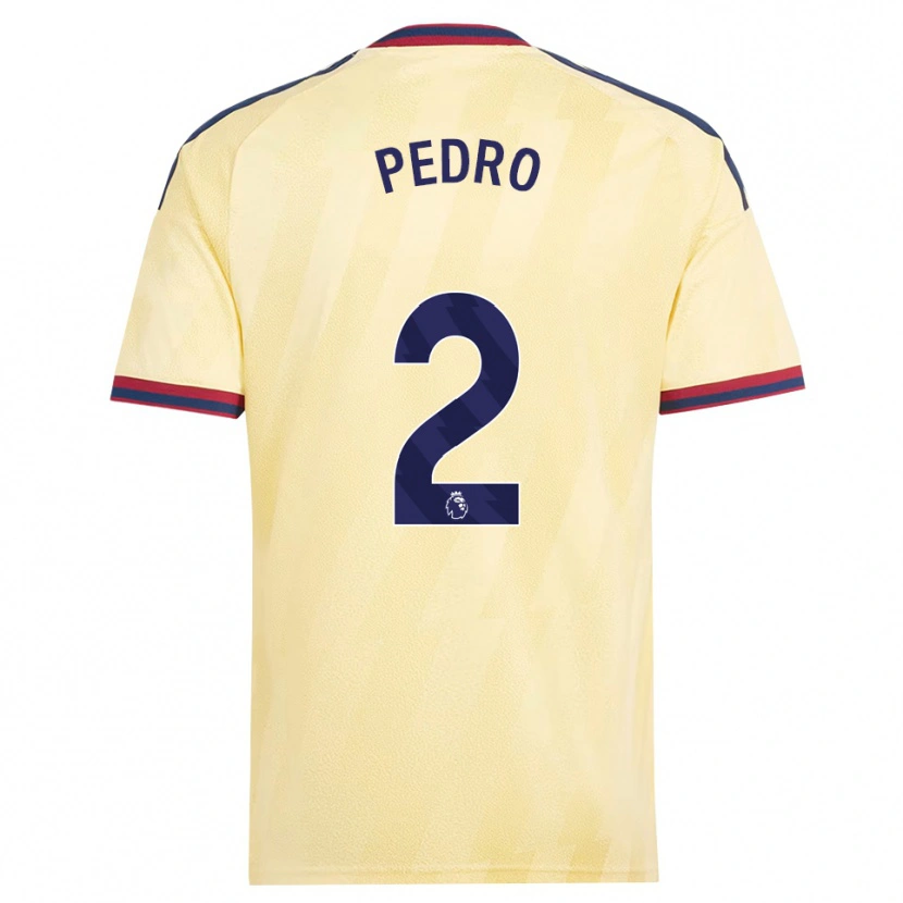 Danxen Homem Camisola Angelinou Pedro #2 Amarelo Claro Midnightblue Terceiro 2026/27 Camisa