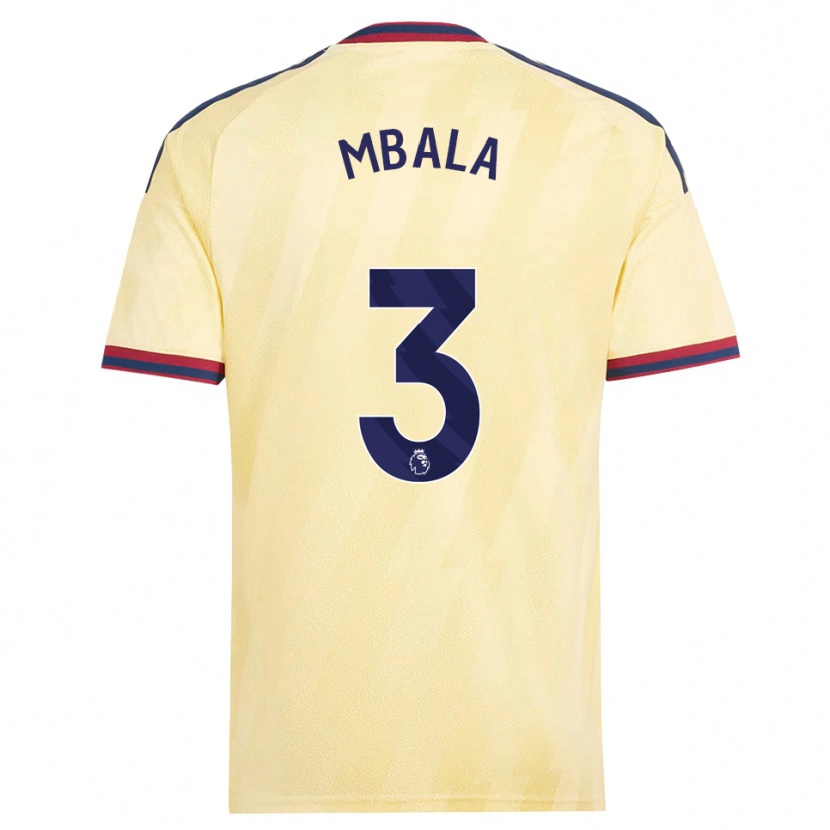 Danxen Homem Camisola Elyon Mbala #3 Amarelo Claro Midnightblue Terceiro 2026/27 Camisa