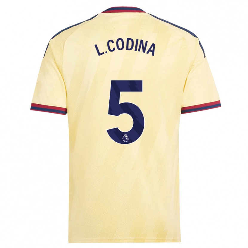 Danxen Homem Camisola Laia Codina #5 Amarelo Claro Midnightblue Terceiro 2026/27 Camisa