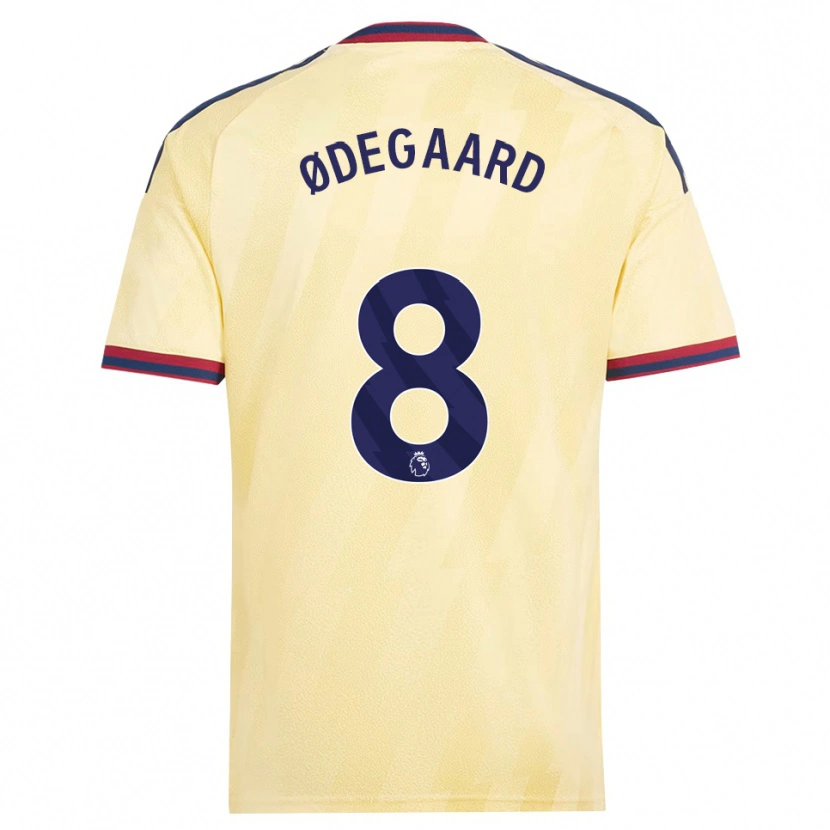 Danxen Homem Camisola Martin Ødegaard #8 Amarelo Claro Midnightblue Terceiro 2026/27 Camisa