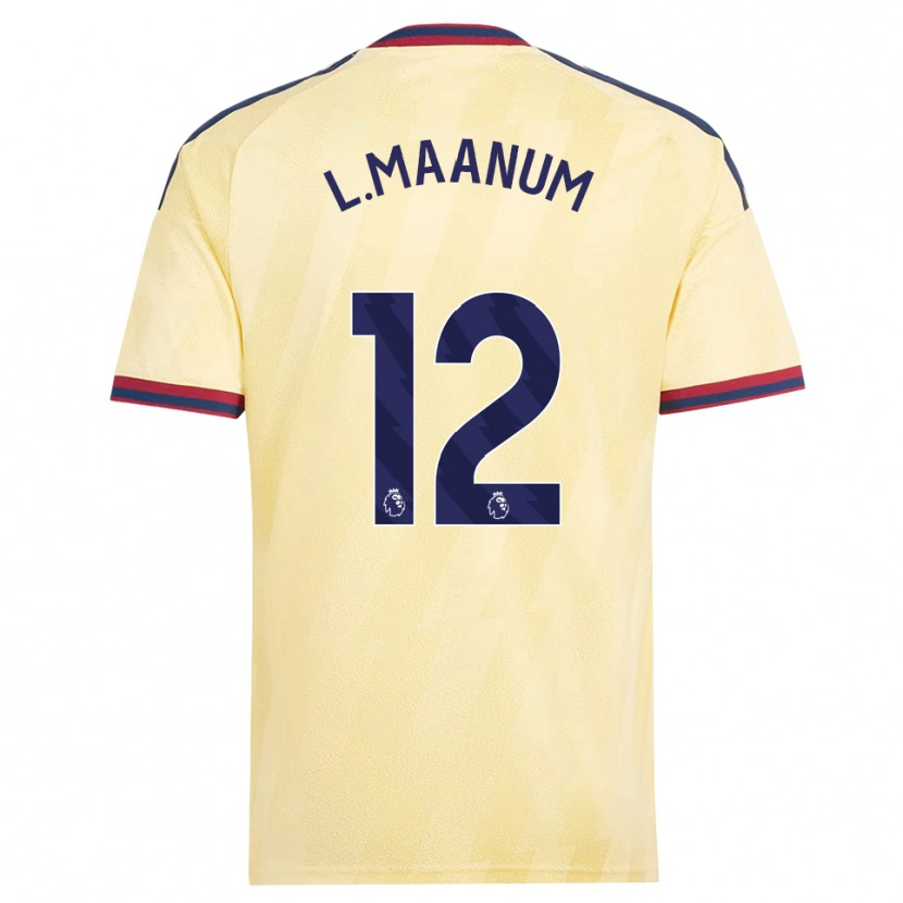 Danxen Homem Camisola Frida Maanum #12 Amarelo Claro Midnightblue Terceiro 2026/27 Camisa