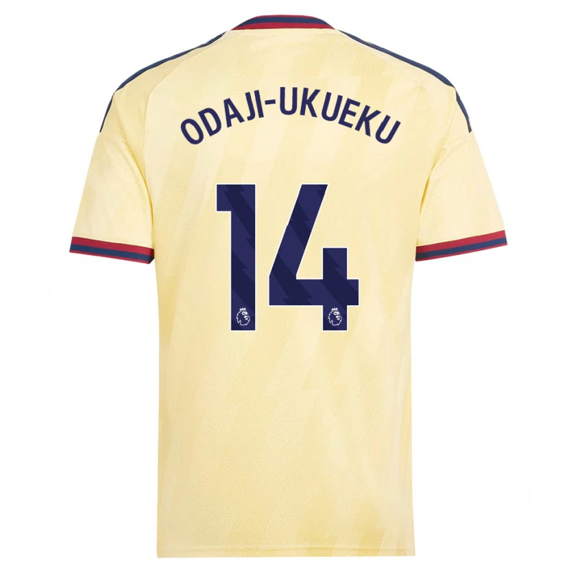 Danxen Homem Camisola Theo Odaji-Ukueku #14 Amarelo Claro Midnightblue Terceiro 2026/27 Camisa