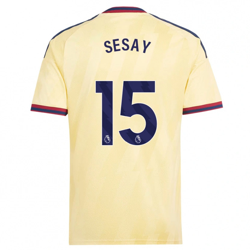 Danxen Homem Camisola Joshua Sesay #15 Amarelo Claro Midnightblue Terceiro 2026/27 Camisa