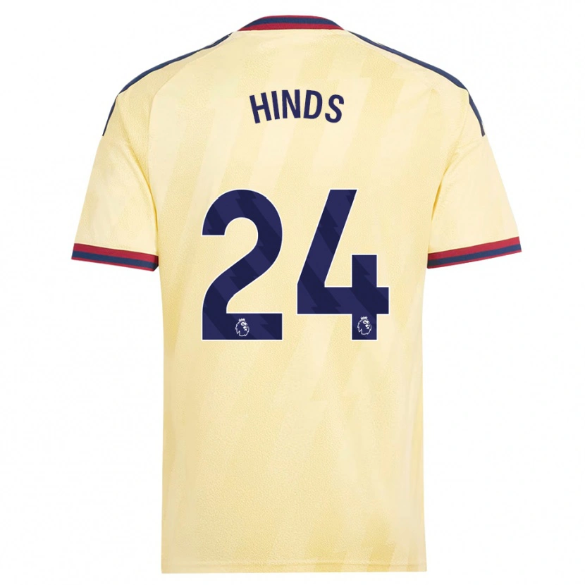 Danxen Homem Camisola Taylor Hinds #24 Amarelo Claro Midnightblue Terceiro 2026/27 Camisa