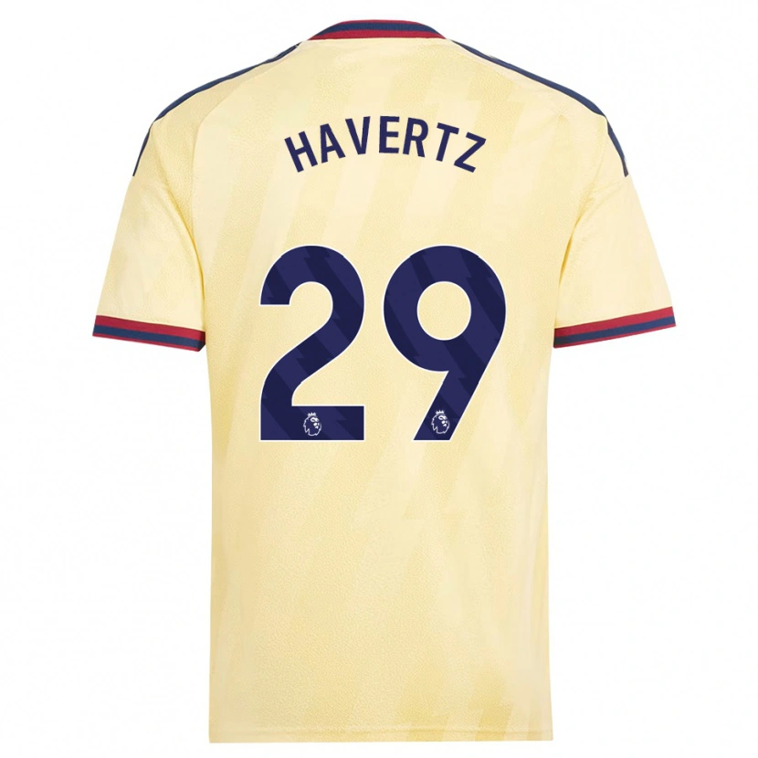Danxen Homem Camisola Kai Havertz #29 Amarelo Claro Midnightblue Terceiro 2026/27 Camisa