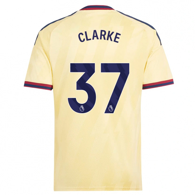Danxen Homem Camisola Brayden Clarke #37 Amarelo Claro Midnightblue Terceiro 2026/27 Camisa