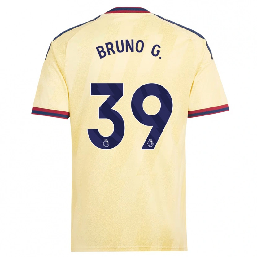 Danxen Homem Camisola Bruno Guimarães #39 Amarelo Claro Midnightblue Terceiro 2026/27 Camisa
