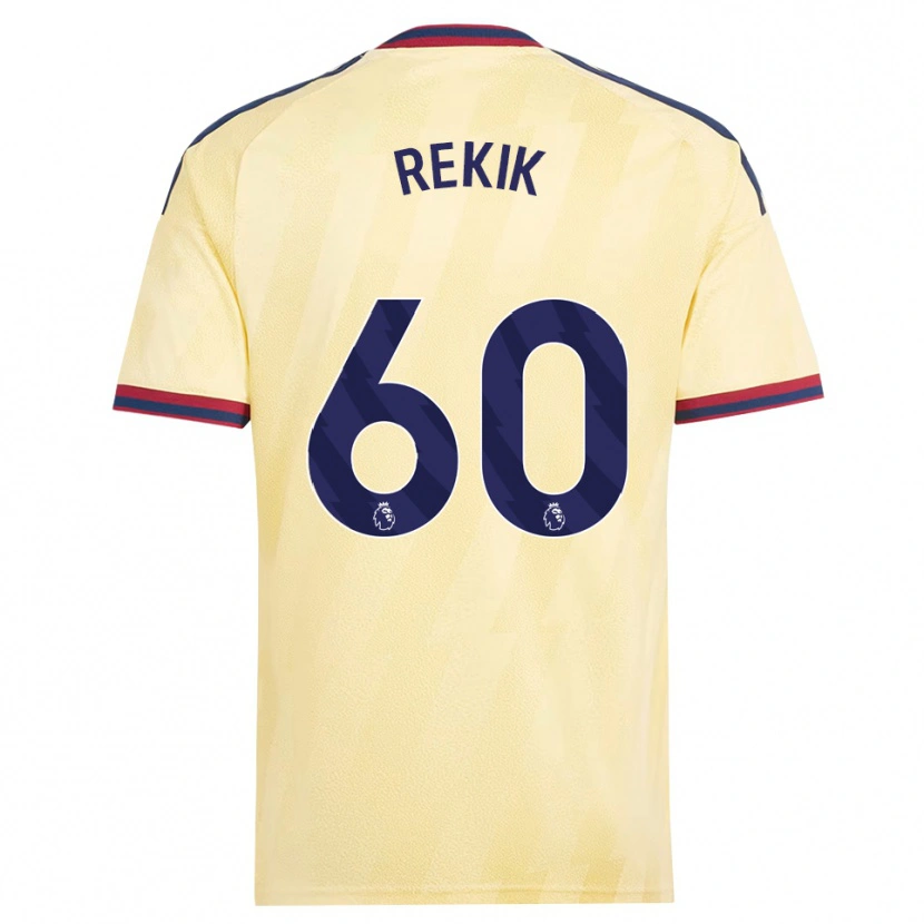 Danxen Homem Camisola Omar Rekik #60 Amarelo Claro Midnightblue Terceiro 2026/27 Camisa
