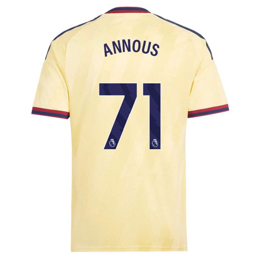 Danxen Homem Camisola Andre Harriman-Annous #71 Amarelo Claro Midnightblue Terceiro 2026/27 Camisa