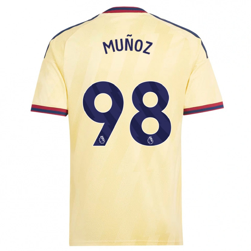 Danxen Homem Camisola Luis Muñoz #98 Amarelo Claro Midnightblue Terceiro 2026/27 Camisa