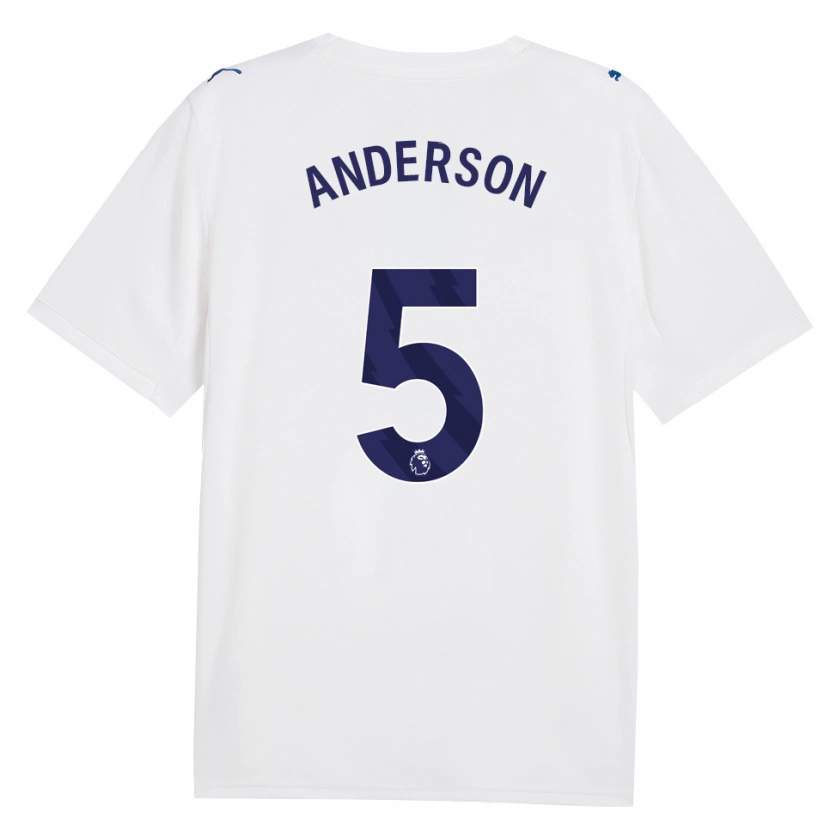 Danxen Homem Camisola Elliot Anderson #5 Marinha Branco Terceiro 2026/27 Camisa