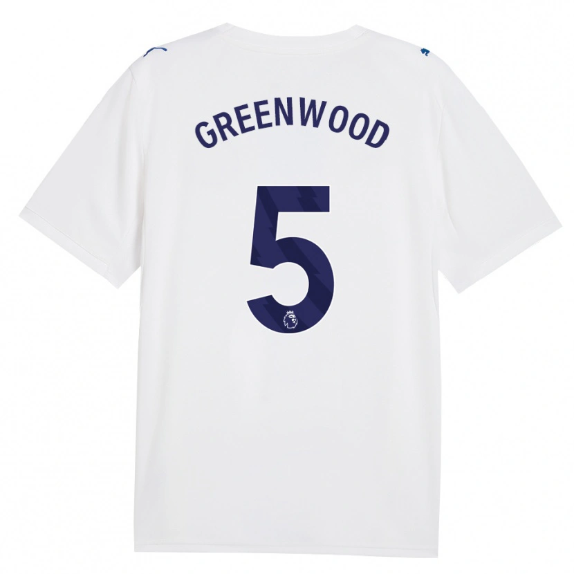 Danxen Homem Camisola Alex Greenwood #5 Marinha Branco Terceiro 2026/27 Camisa