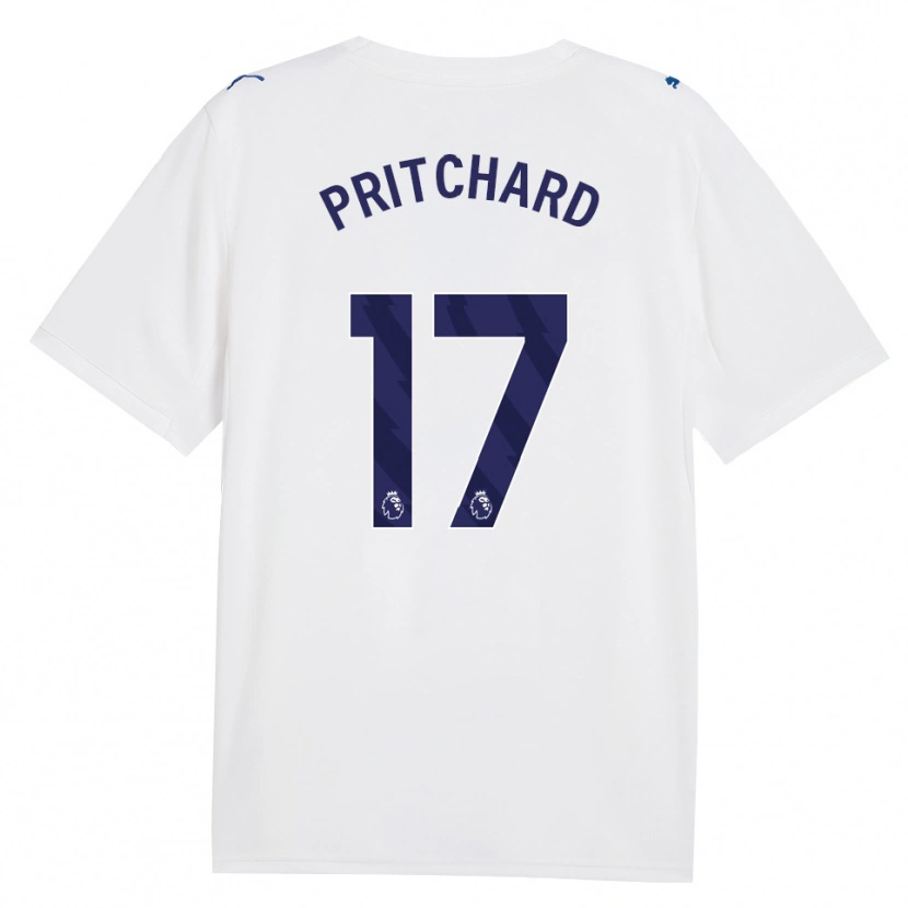 Danxen Homem Camisola Poppy Pritchard #17 Marinha Branco Terceiro 2026/27 Camisa