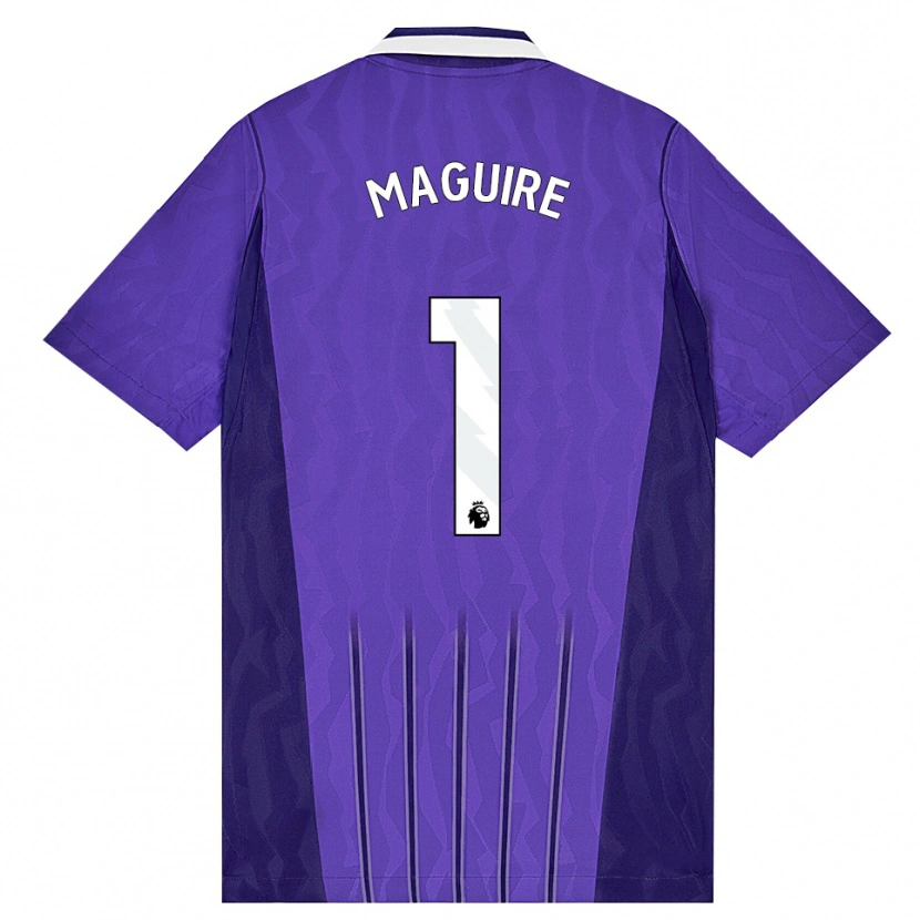 Danxen Homem Camisola Aaron Maguire #1 Roxo Branco Terceiro 2026/27 Camisa