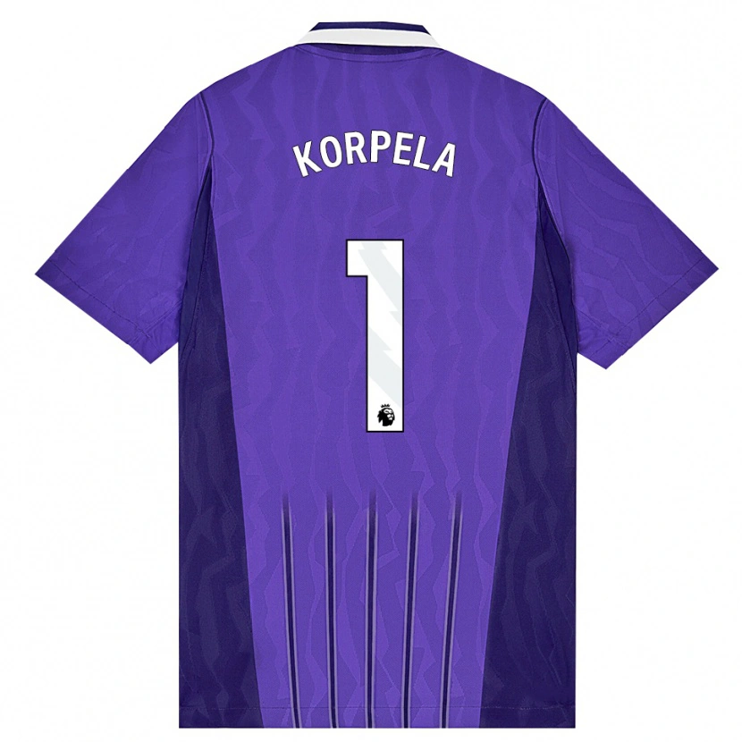 Danxen Homem Camisola Tinja-Riikka Korpela #1 Roxo Branco Terceiro 2026/27 Camisa