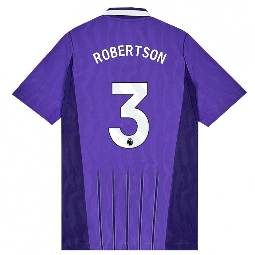 Danxen Homem Camisola Andrew Robertson #3 Roxo Branco Terceiro 2026/27 Camisa