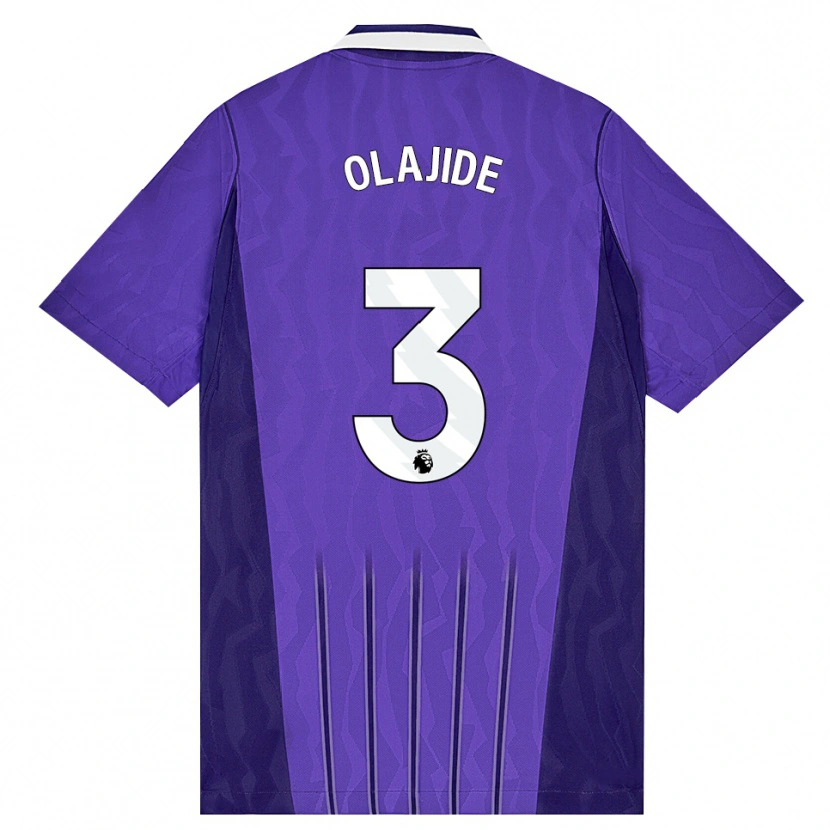 Danxen Homem Camisola Solomon Olajide #3 Roxo Branco Terceiro 2026/27 Camisa