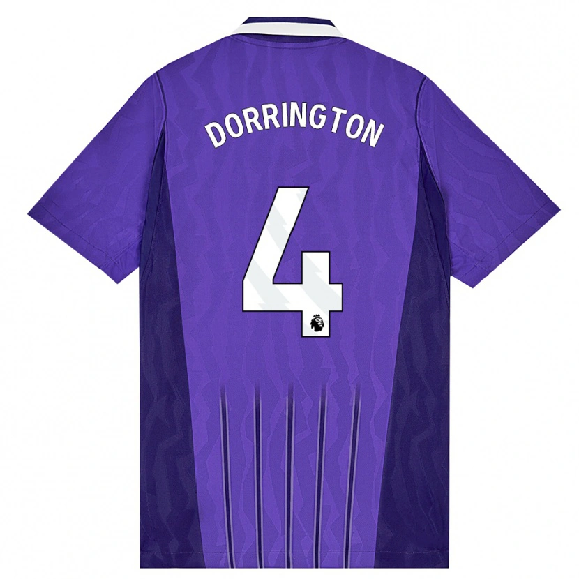 Danxen Homem Camisola Alfie Dorrington #4 Roxo Branco Terceiro 2026/27 Camisa