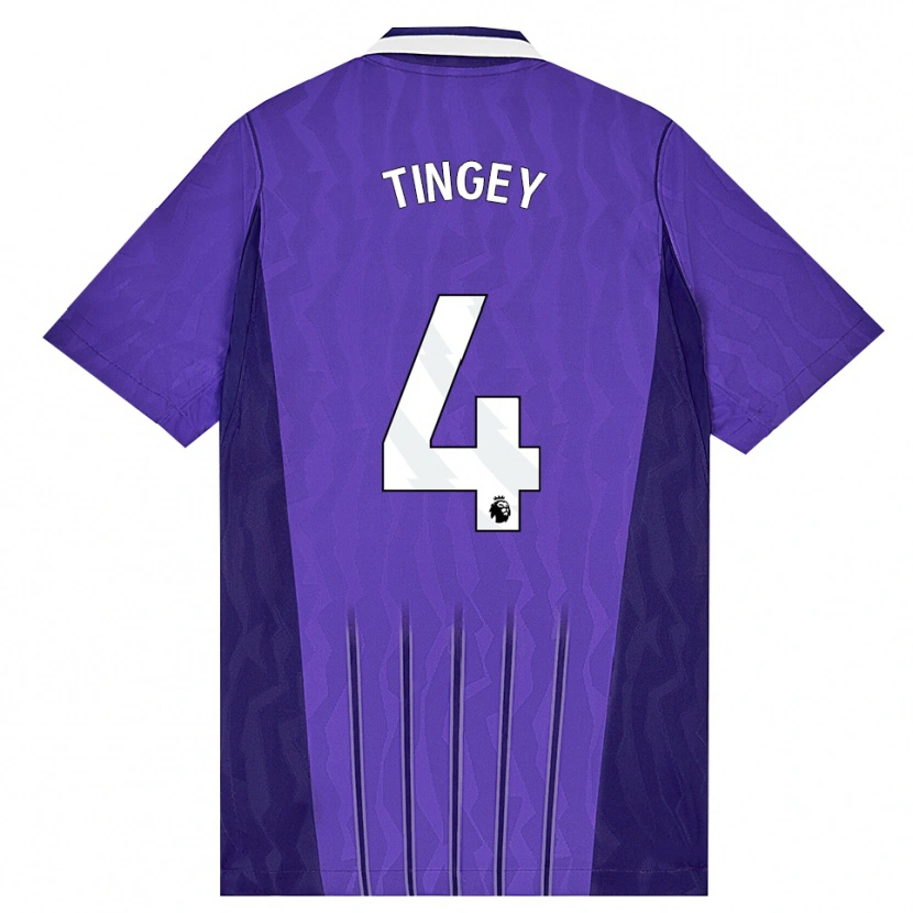 Danxen Homem Camisola Tyler Tingey #4 Roxo Branco Terceiro 2026/27 Camisa