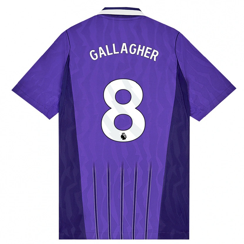 Danxen Homem Camisola Conor Gallagher #8 Roxo Branco Terceiro 2026/27 Camisa