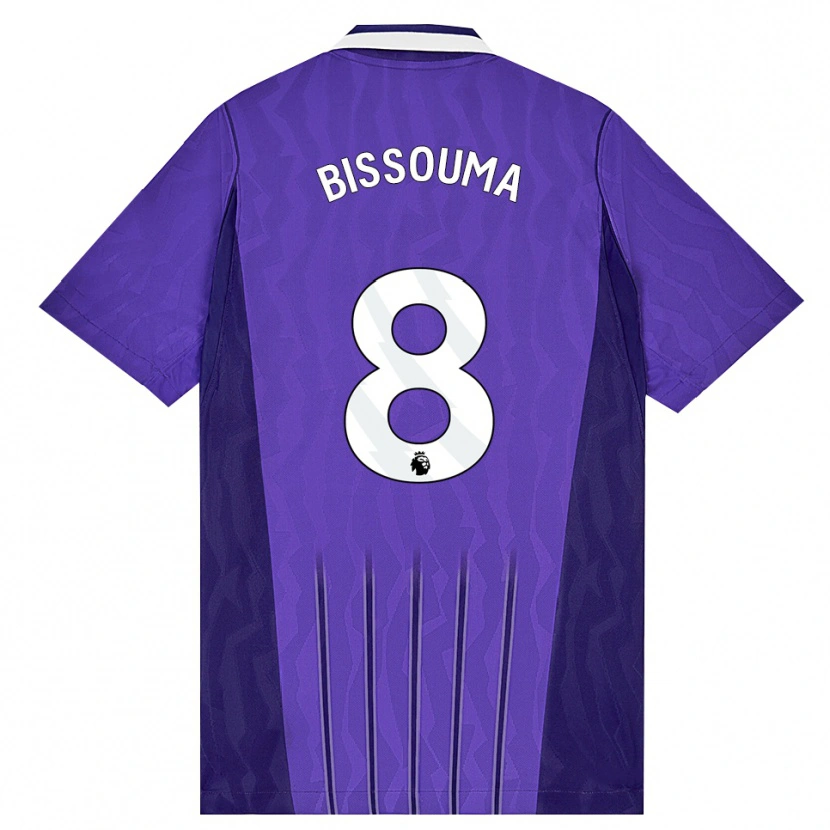 Danxen Homem Camisola Yves Bissouma #8 Roxo Branco Terceiro 2026/27 Camisa