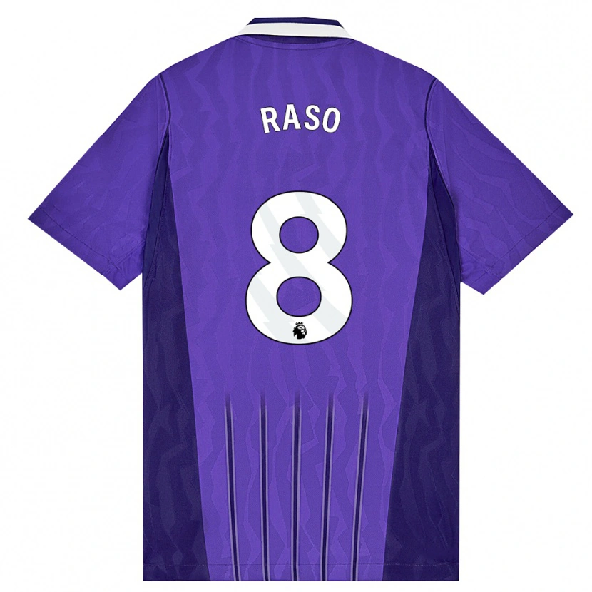 Danxen Homem Camisola Hayley Raso #8 Roxo Branco Terceiro 2026/27 Camisa
