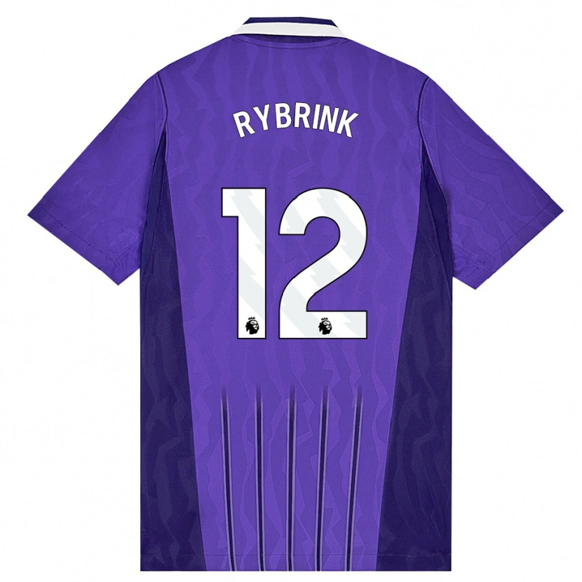 Danxen Homem Camisola Josefine Rybrink #12 Roxo Branco Terceiro 2026/27 Camisa