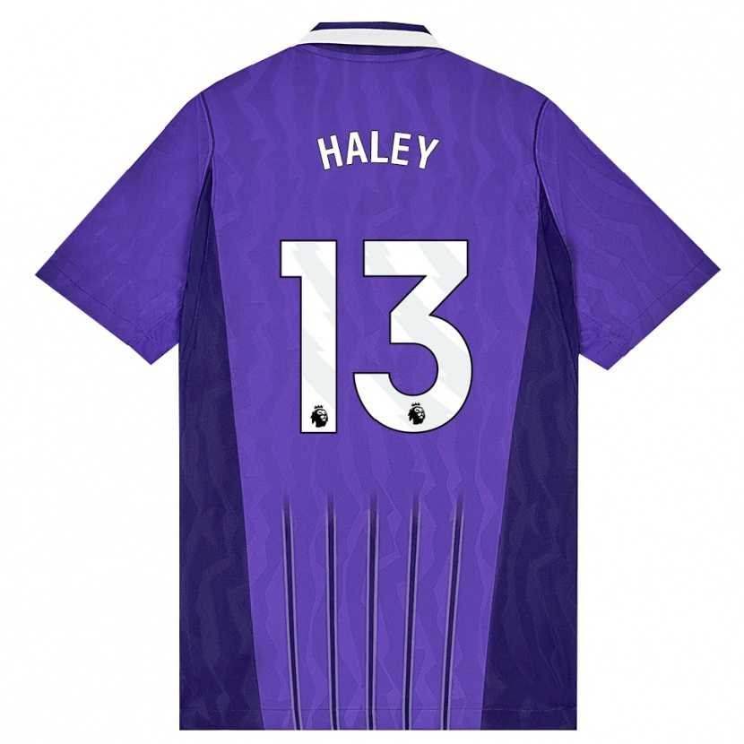 Danxen Homem Camisola Micah Haley #13 Roxo Branco Terceiro 2026/27 Camisa