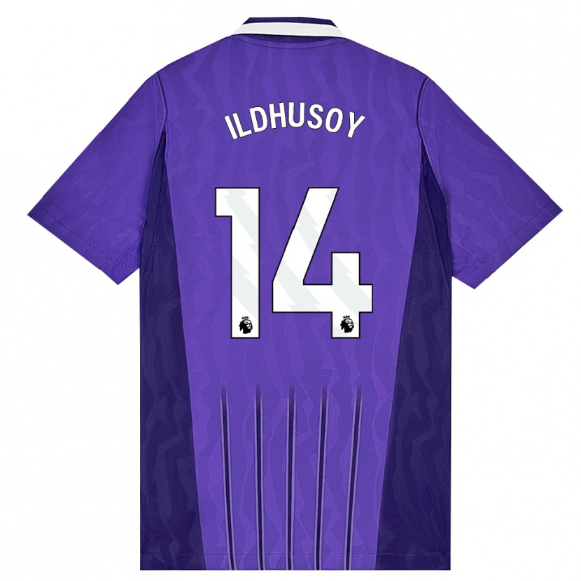 Danxen Homem Camisola Celin Bizet Ildhusøy #14 Roxo Branco Terceiro 2026/27 Camisa
