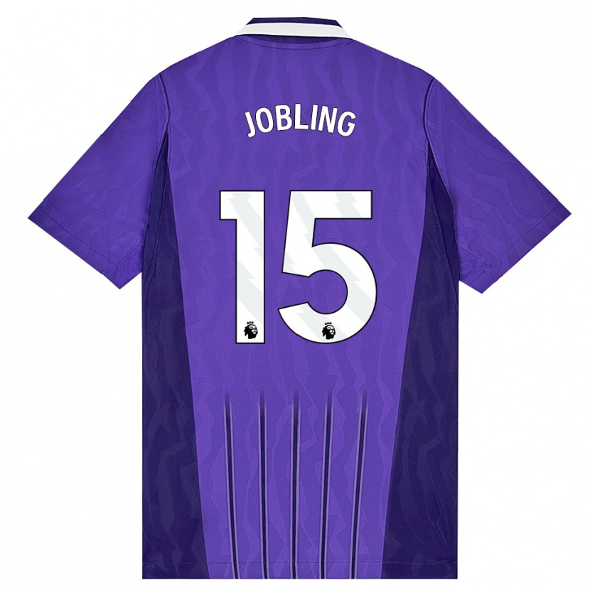 Danxen Homem Camisola George Jobling #15 Roxo Branco Terceiro 2026/27 Camisa