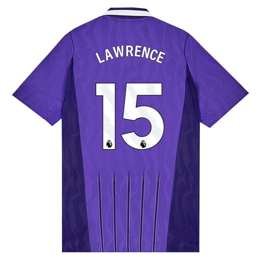 Danxen Homem Camisola Donte Lawrence #15 Roxo Branco Terceiro 2026/27 Camisa