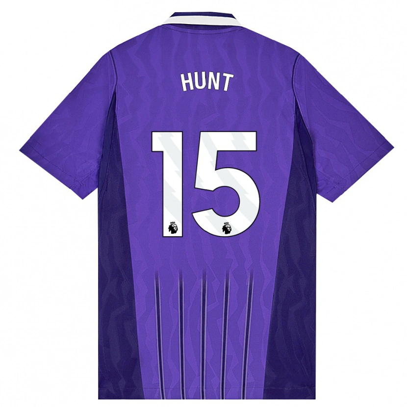 Danxen Homem Camisola Clare Hunt #15 Roxo Branco Terceiro 2026/27 Camisa