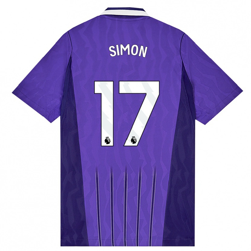 Danxen Homem Camisola Kyah Simon #17 Roxo Branco Terceiro 2026/27 Camisa