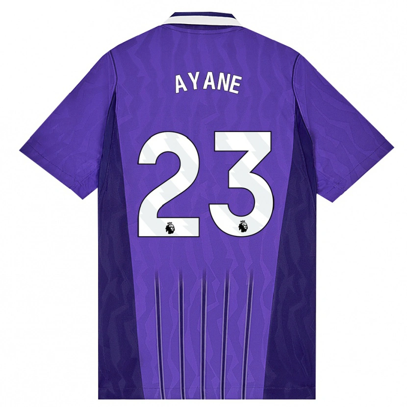 Danxen Homem Camisola Rosella Ayane #23 Roxo Branco Terceiro 2026/27 Camisa