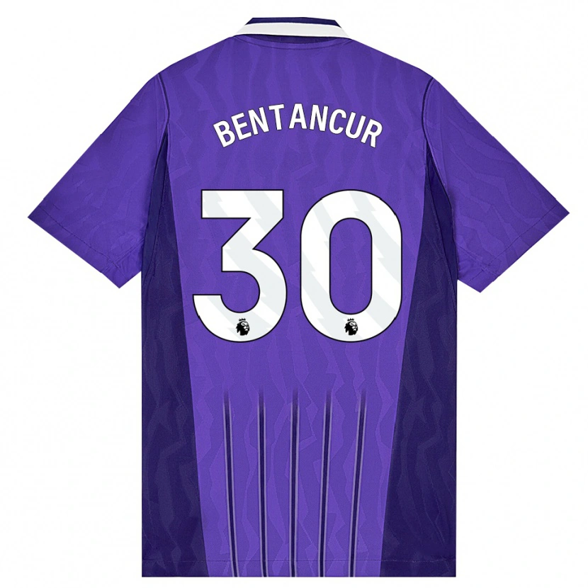 Danxen Homem Camisola Rodrigo Bentancur #30 Roxo Branco Terceiro 2026/27 Camisa