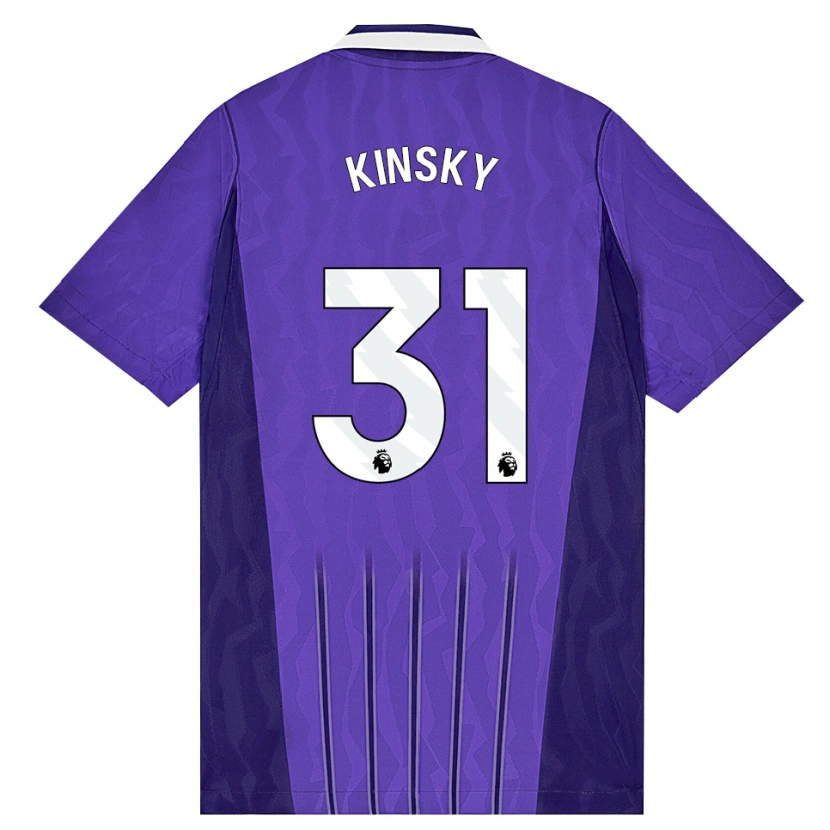 Danxen Homem Camisola Antonín Kinský #31 Roxo Branco Terceiro 2026/27 Camisa