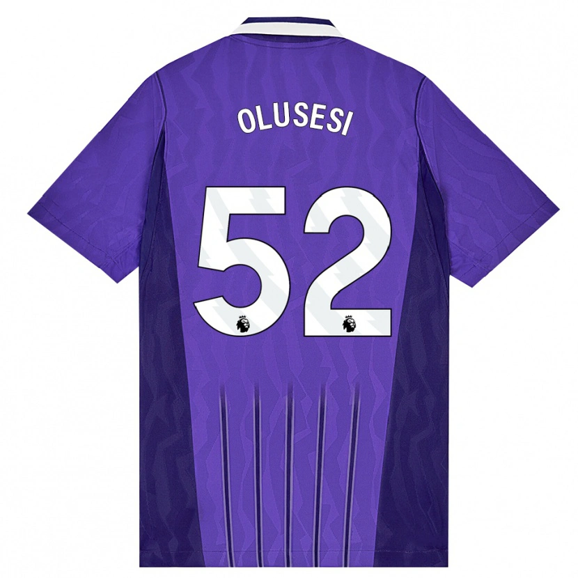 Danxen Homem Camisola Callum Olusesi #52 Roxo Branco Terceiro 2026/27 Camisa