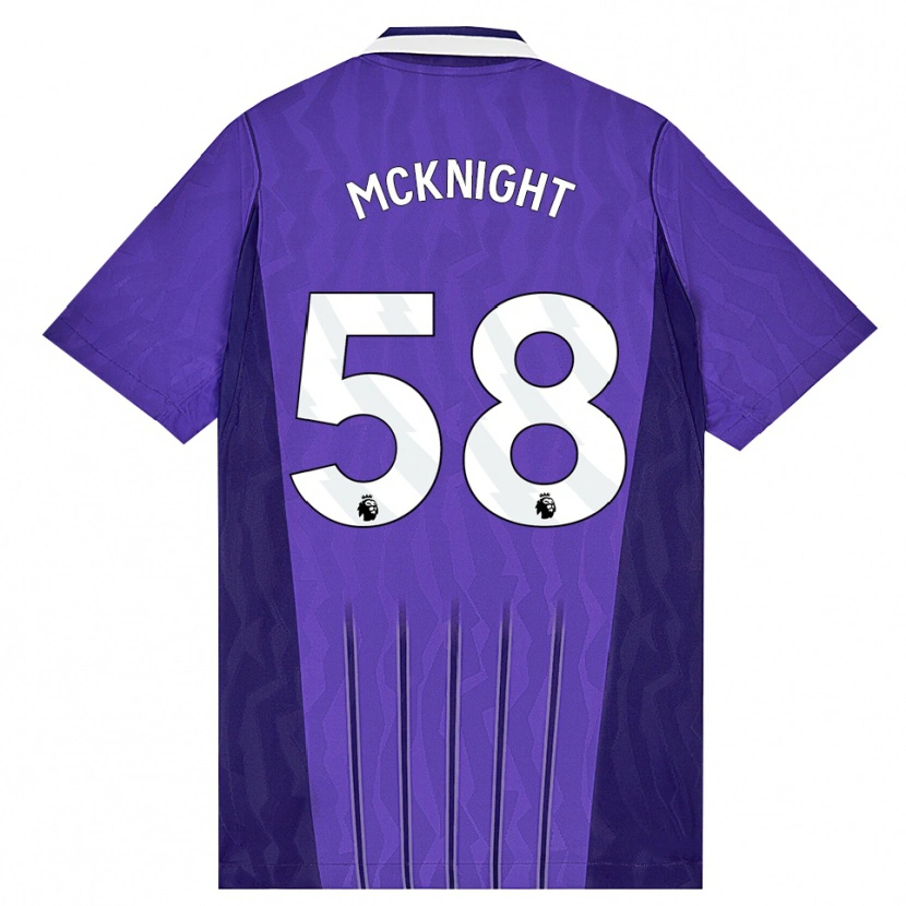 Danxen Homem Camisola Maxwell Mcknight #58 Roxo Branco Terceiro 2026/27 Camisa