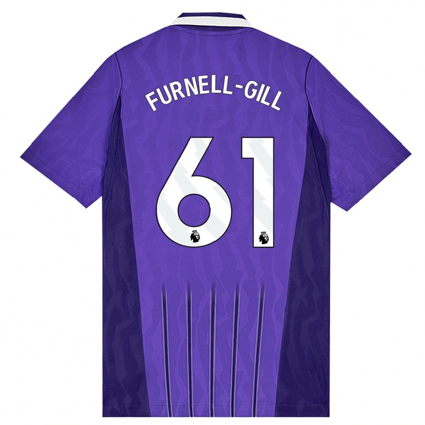Danxen Homem Camisola Luca Furnell-Gill #61 Roxo Branco Terceiro 2026/27 Camisa