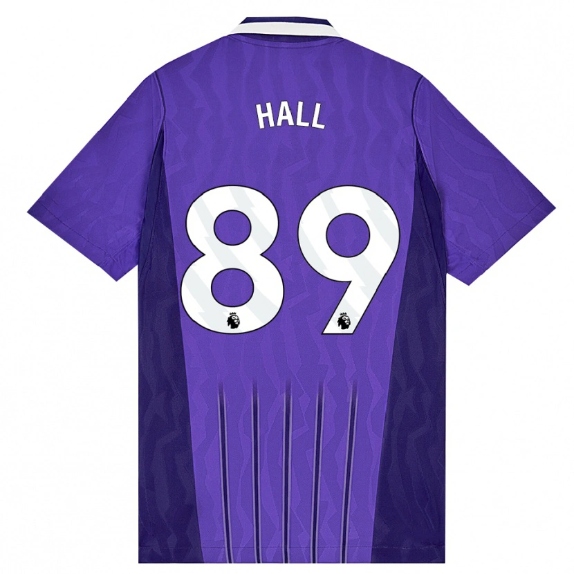 Danxen Homem Camisola Tye Hall #89 Roxo Branco Terceiro 2026/27 Camisa
