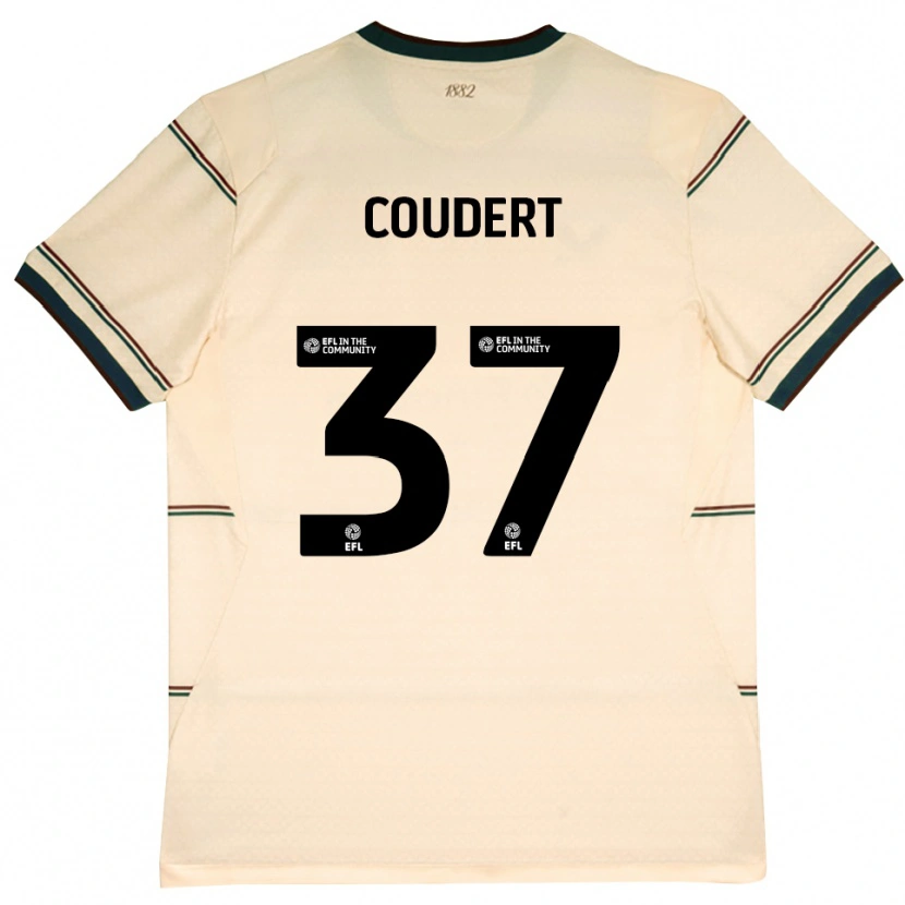 Danxen Homem Camisola Grégoire Coudert #37 Beige Borgonha Alternativa 2026/27 Camisa