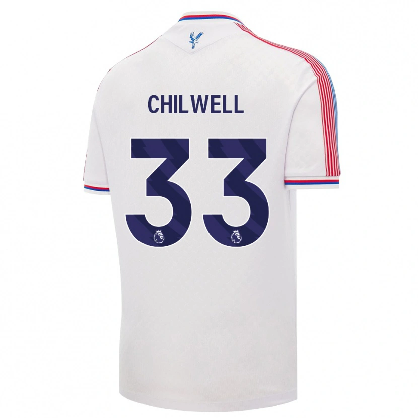 Danxen Homem Camisola Ben Chilwell #33 Branco Vermelho Azul Principal 2026/27 Camisa
