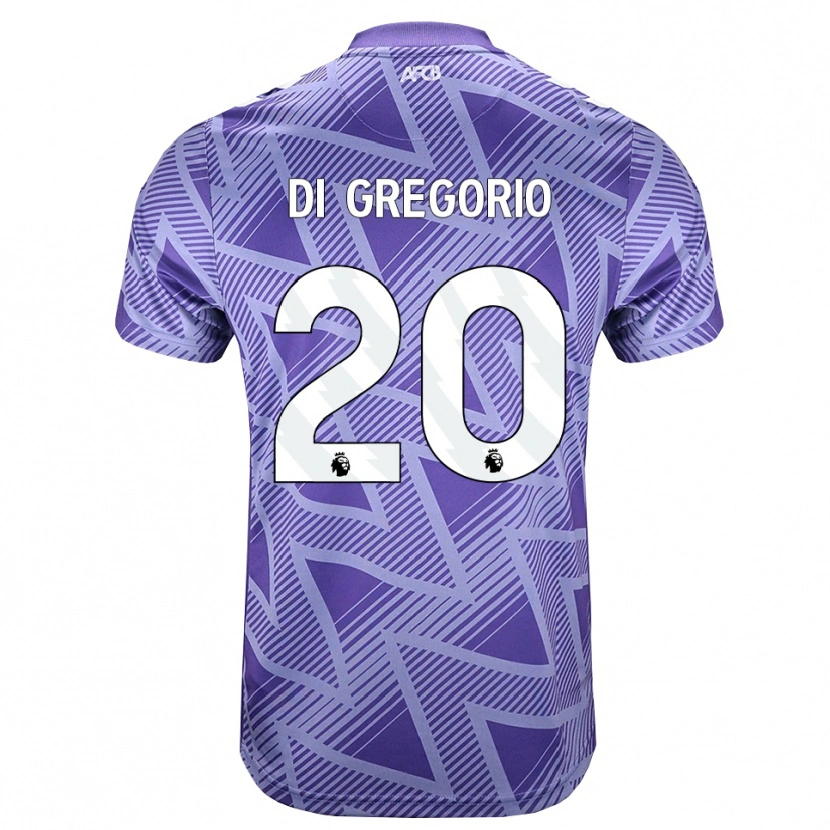Danxen Homem Camisola Michele Di Gregorio #20 Palevioletred Branco Alternativa 2026/27 Camisa