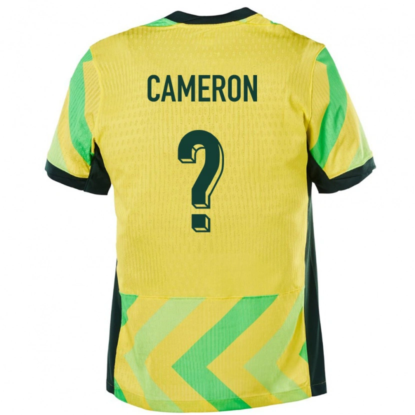 Danxen Criança Camisola Austrália Jesse Cameron #0 Dourado Principal 24-26 Camisa