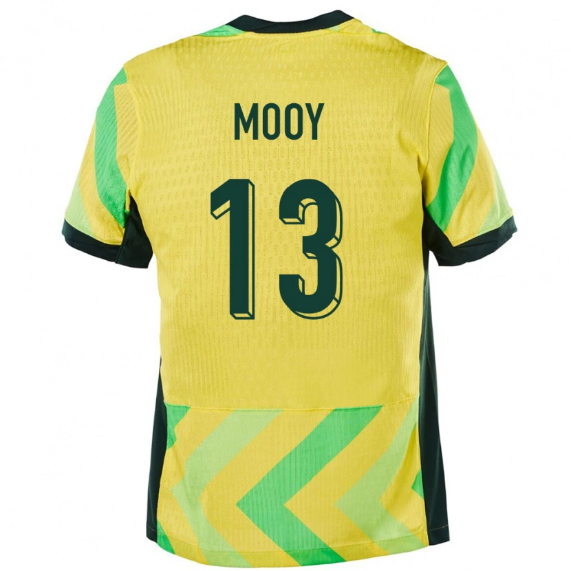 Danxen Criança Camisola Austrália Aaron Mooy #13 Dourado Principal 24-26 Camisa
