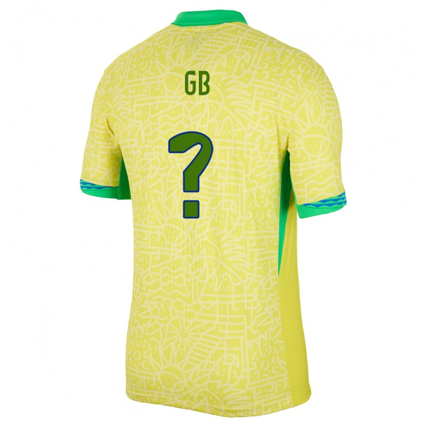Danxen Criança Camisola Brasil Gb #0 Amarelo Principal 24-26 Camisa