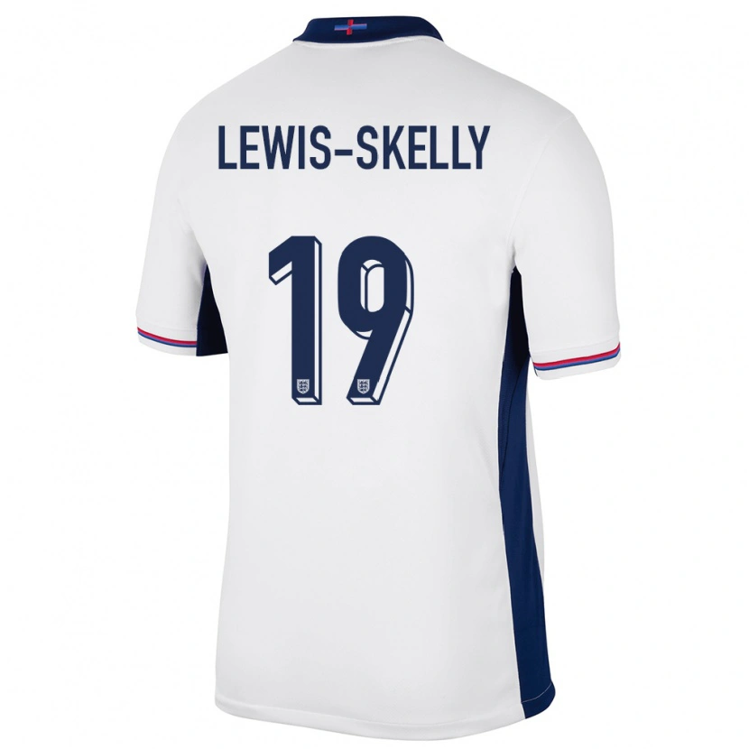 Danxen Criança Camisola Inglaterra Myles Lewis-Skelly #19 Branco Principal 24-26 Camisa