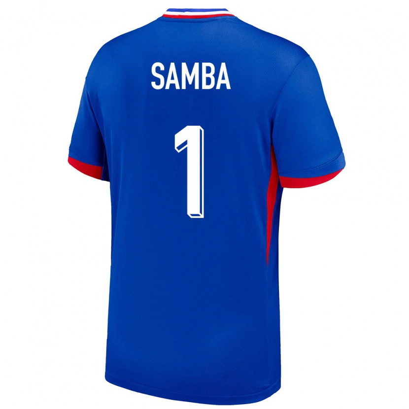 Danxen Criança Camisola França Brice Samba #1 Azul Principal 24-26 Camisa