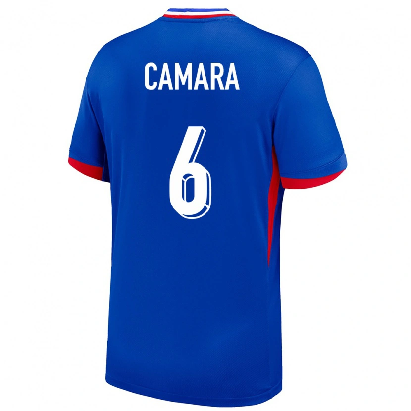 Danxen Criança Camisola França Abdoulaye Camara #6 Azul Principal 24-26 Camisa